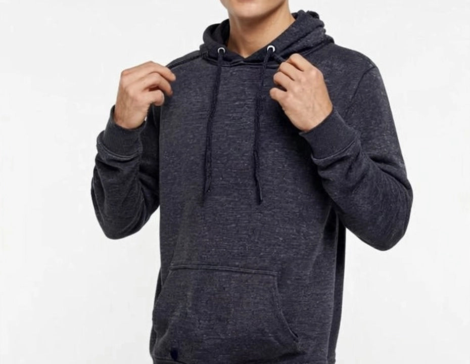 Heather Black Textured Hoodie