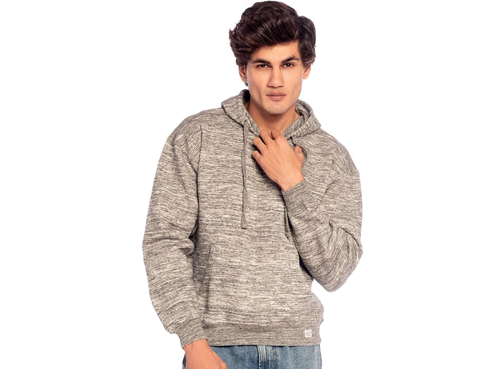 Heather Charcoal Textured Hoodie