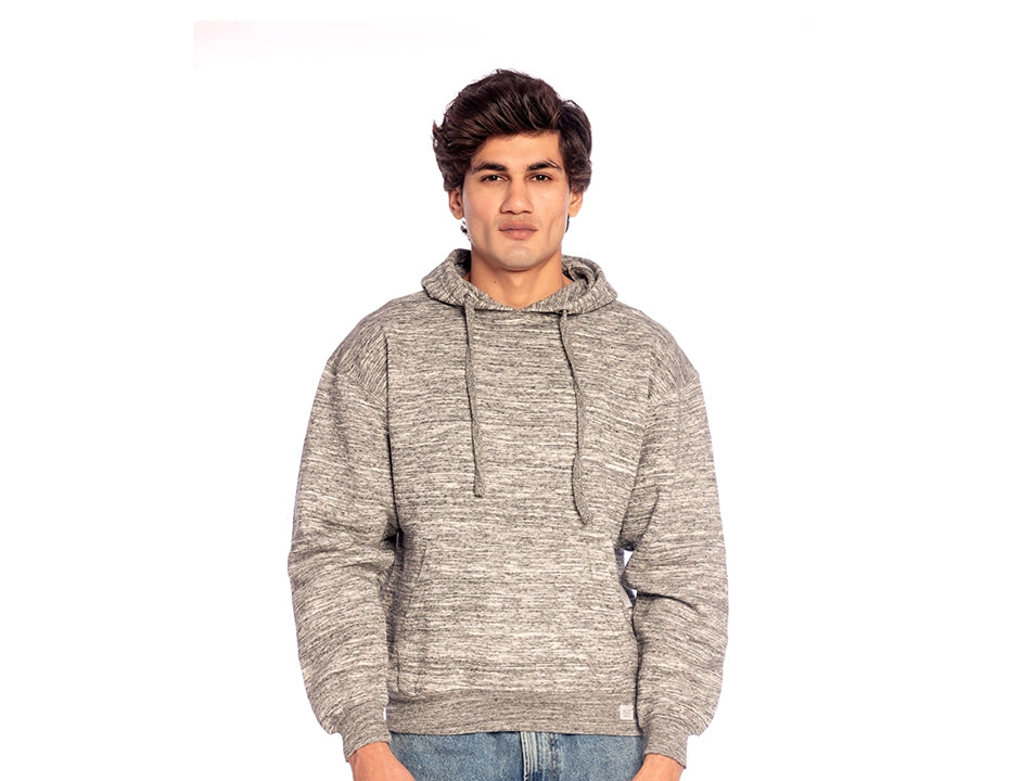 Heather Charcoal Textured Hoodie