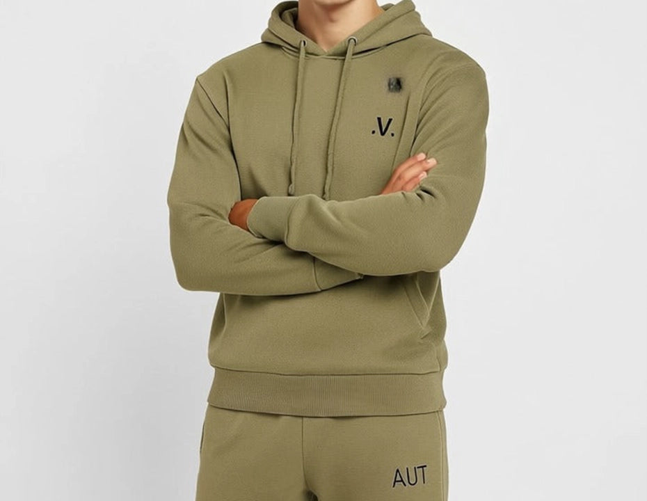 Olive Green Essential Pullover Hoodie