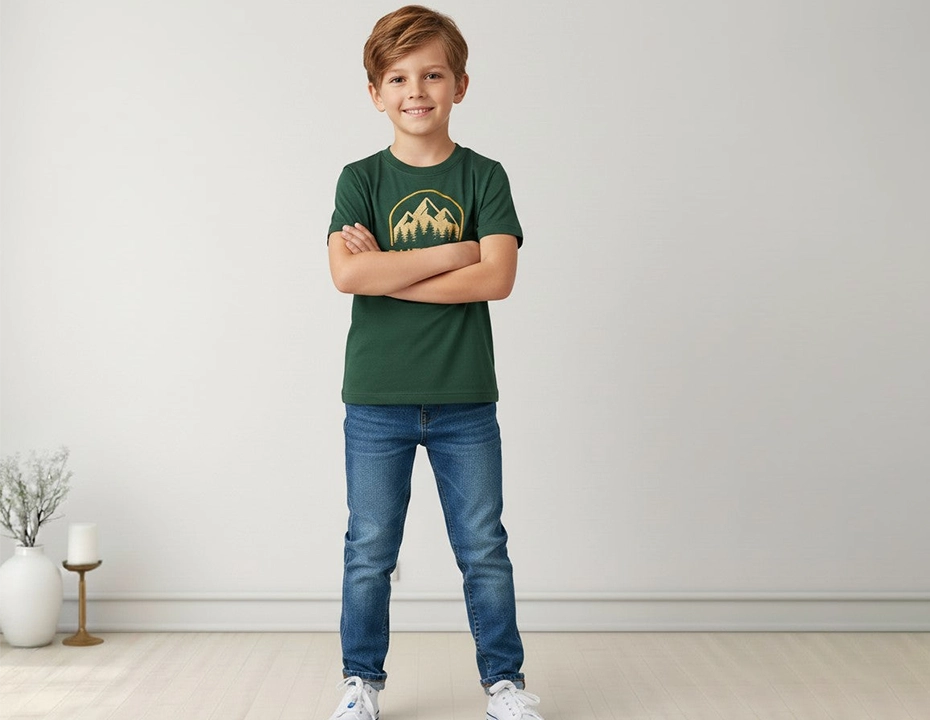 Forest Green Adventure Graphic T-Shirt