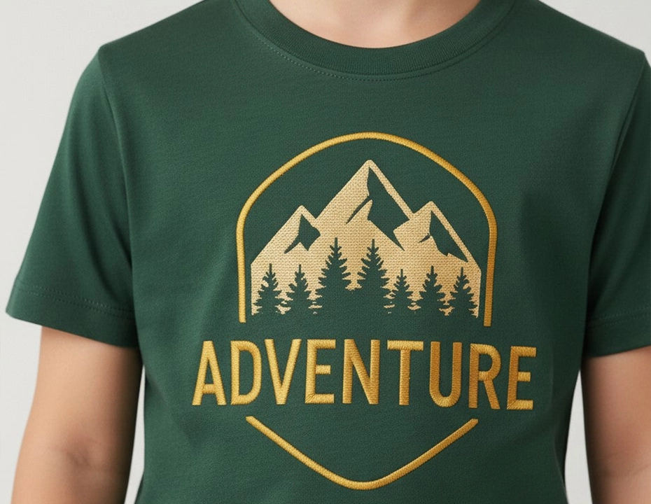 Forest Green Adventure Graphic T-Shirt