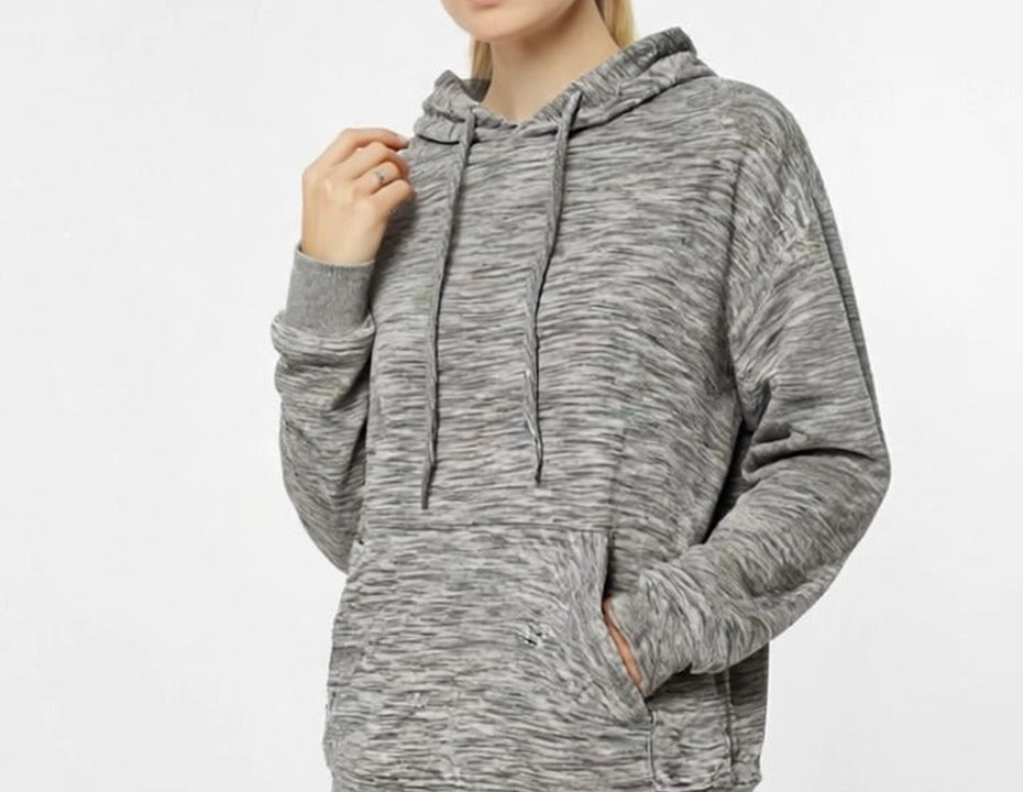 Heather Oatmeal Textured  Unisex Hoodie