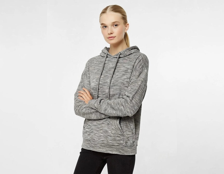 Heather Oatmeal Textured  Unisex Hoodie