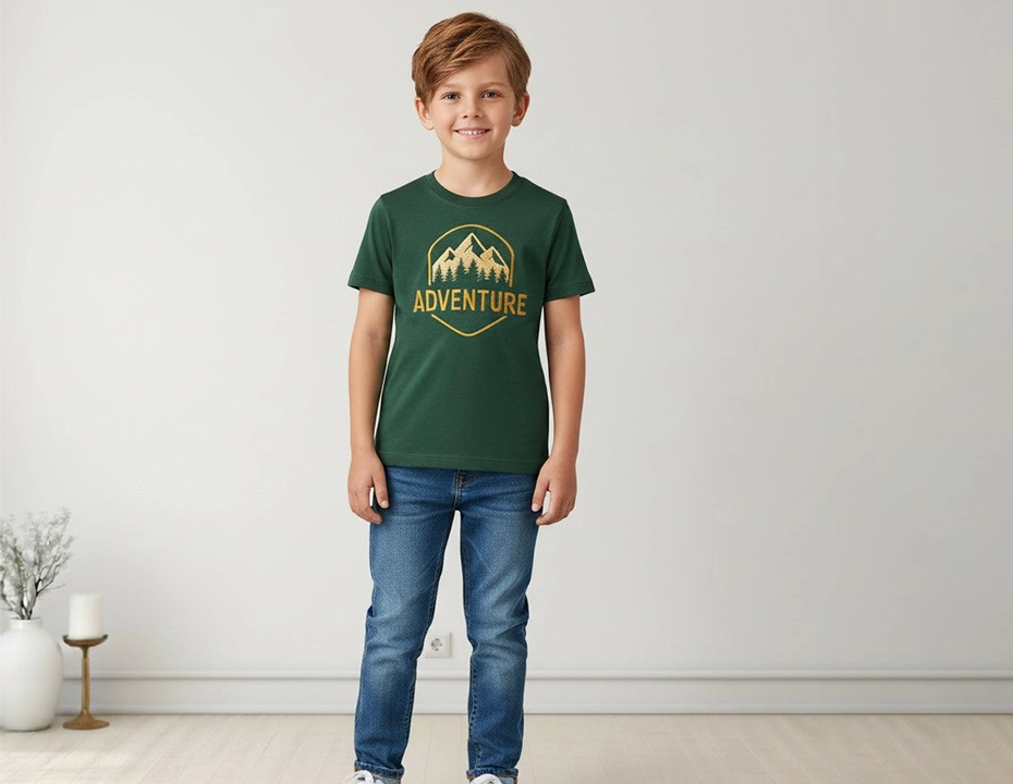 Forest Green Adventure Graphic T-Shirt