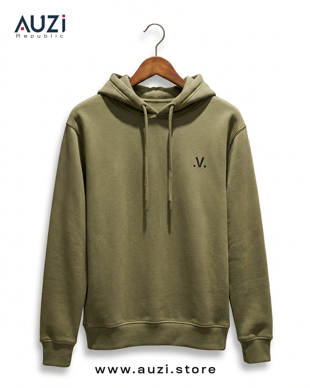 Olive Green Essential Pullover Hoodie