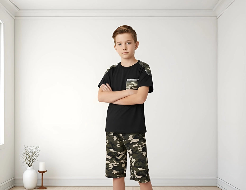 Kids GREEN CEMO Tracksuit