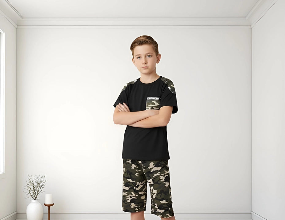 Kids GREEN CEMO Tracksuit