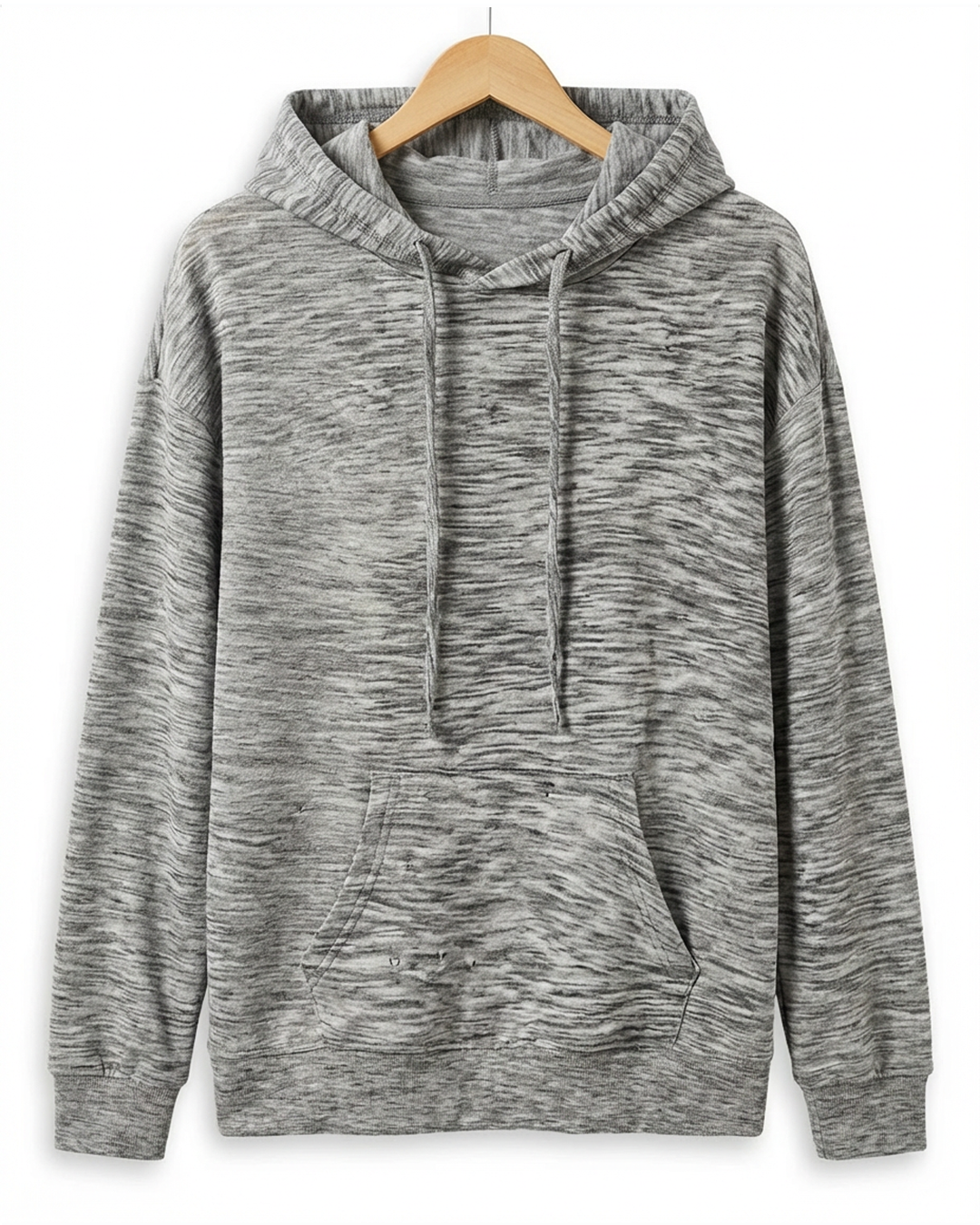 Heather Oatmeal Textured  Unisex Hoodie