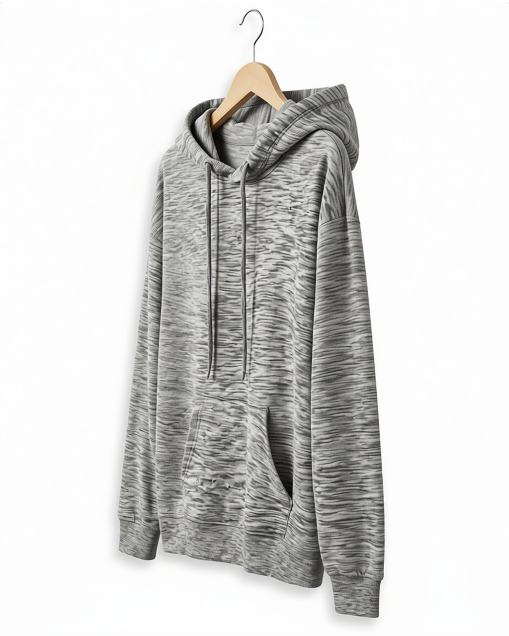 Heather Oatmeal Textured  Unisex Hoodie