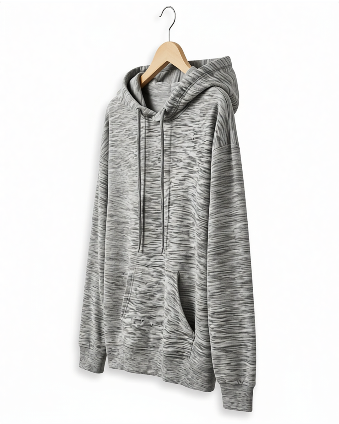 Heather Oatmeal Textured  Unisex Hoodie