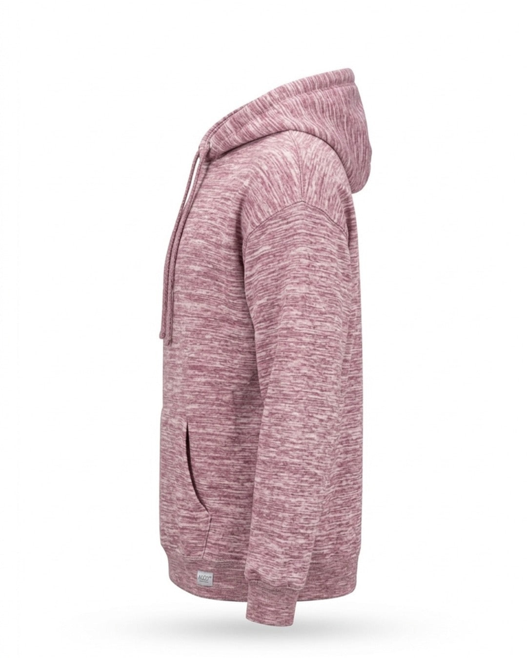 Heather Burgundy Textured Hoodie