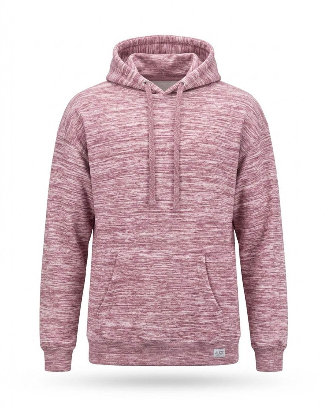 Heather Burgundy Textured Hoodie