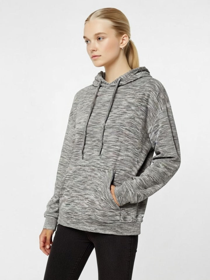 Heather Oatmeal Textured  Unisex Hoodie