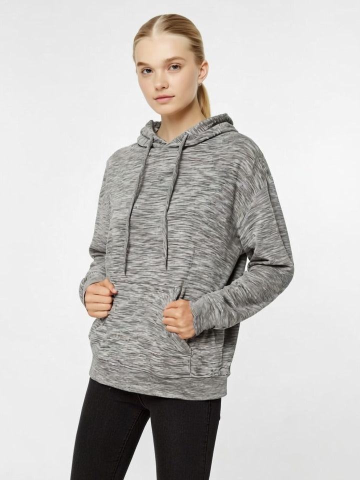 Heather Oatmeal Textured  Unisex Hoodie