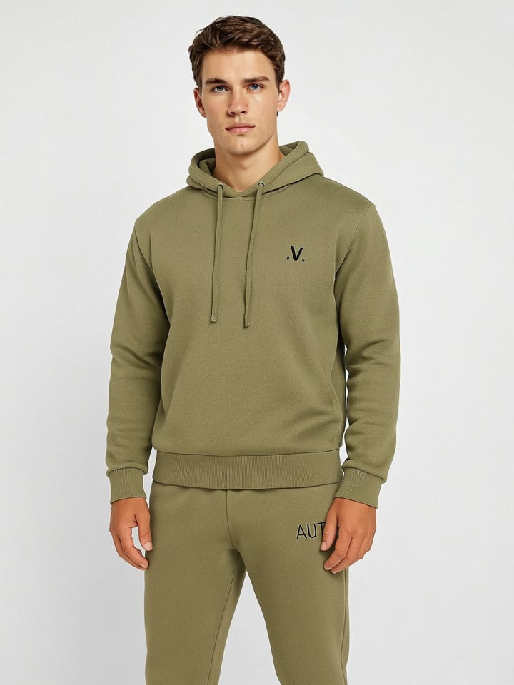 Olive Green Essential Pullover Hoodie