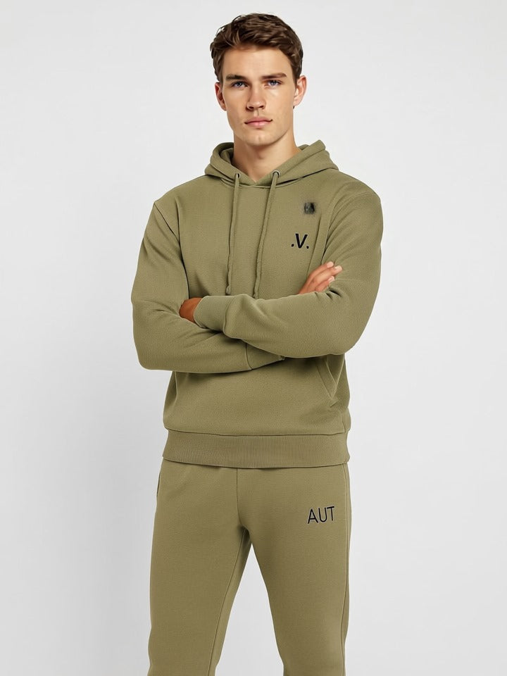 Olive Green Essential Pullover Hoodie