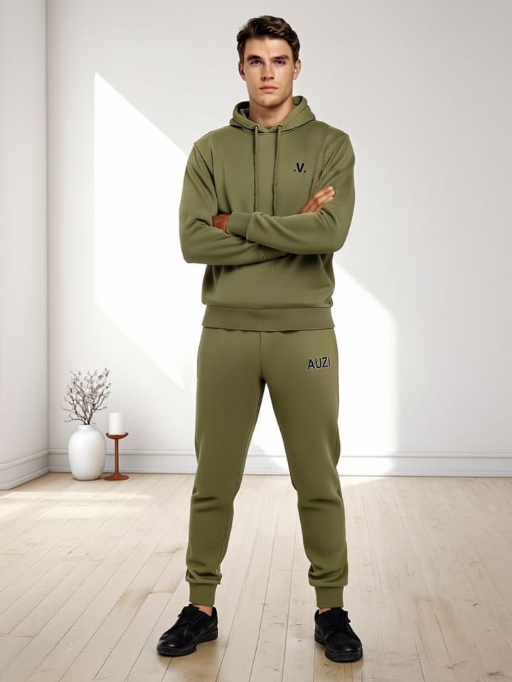 Olive Green Essential Pullover Hoodie