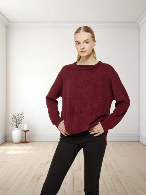 Burgundi Sleeves Unisex Shirt